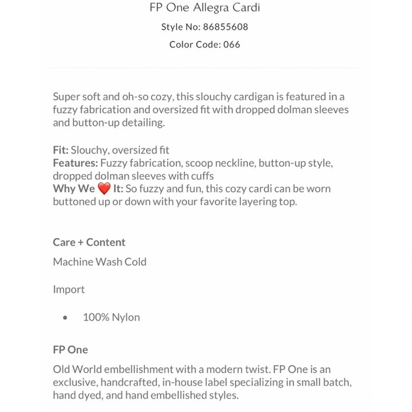 Free People One Allegra Cardi Hot Pink - Picture 6 of 6